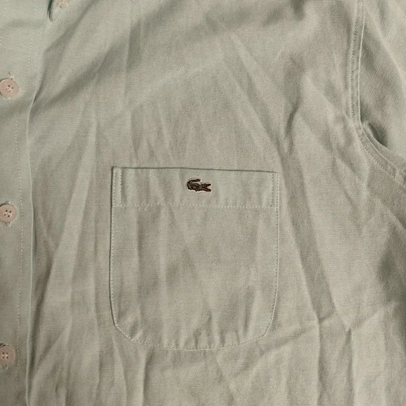 Lacoste Men's  long sleeves Cotton  Shirt | green | Sz: 44/XL - Picture 6 of 11